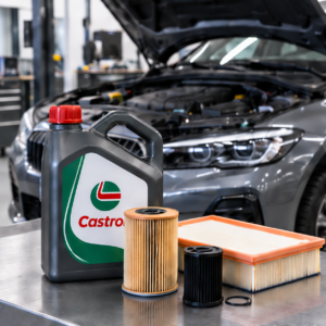 Tagliando con olio Castrol e filtri – immagine illustrativa del servizio
